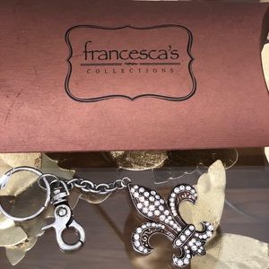 Francesca’s Fleur De Lis Keychain
